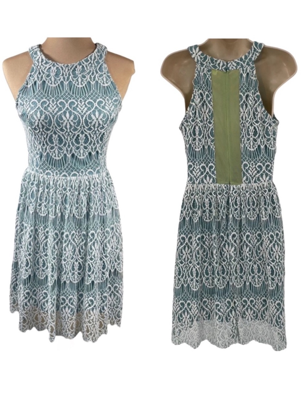 $8 if bundled Altar’d State Boho Sleeveless Fit Flare Crochet Halter Medium